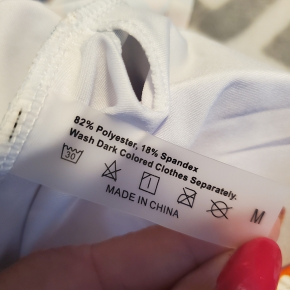 Binlowis Deep V Neck Flounce One Piece - Picture 11 of 13